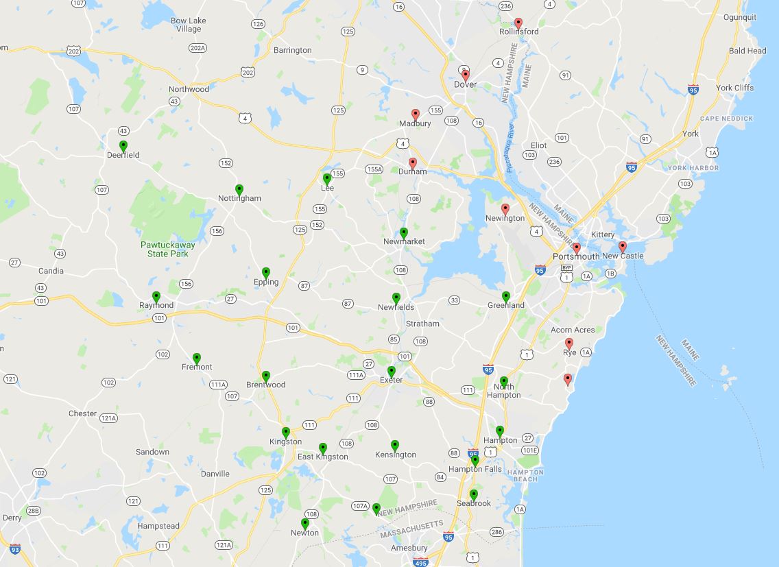 Fielding's Oil & Propane Heating Oil Delivery Zones